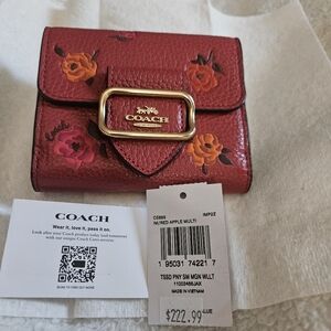 Coach small Morgan leather wallet. New with tags. FINAL DISCOUNT